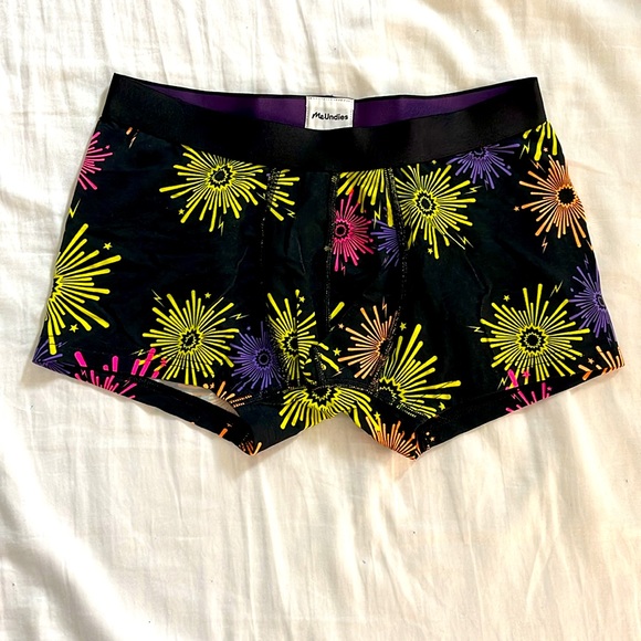 🆕 MeUndies 3 Pack of Mens Trunks Size Medium Multicolor/Designs - Picture 3 of 5